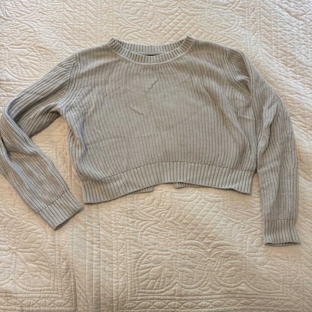 Banana Republic Gray Crew Neck Sweater